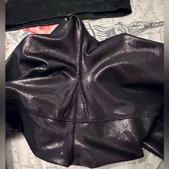 NWOT GapFit Recycled High Rise Power Shine Leggings sz Large Petite Go-Dry - Picture 12 of 15